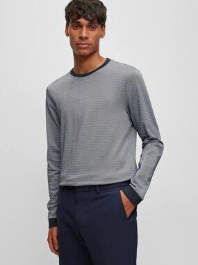 NWOT! Hugo Boss "Talley" Long Sleeve Cotton Blend T-Shirt Size Large